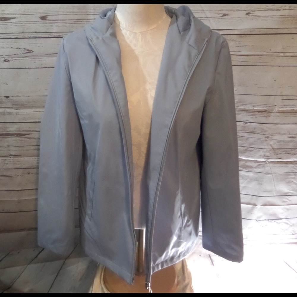 Colebrook rain jacket light blue size large